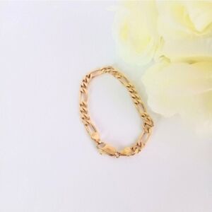 Galle 18KT Gold Filled Link Chain Figaro Bracelet